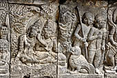 Prambanan - Ramayana reliefs of Shiva Temple. 